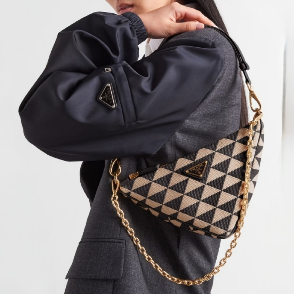 PRADA Embroidered Jacquard Bag - Picture 5 of 17